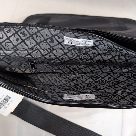 Olympic Museum Collection Mexico 68 1968 Faux Leather Bag Satchel Black NEW NWT - Picture 11 of 16